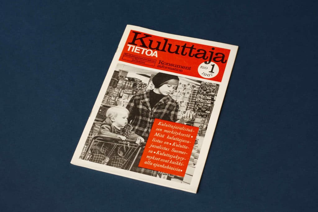Ensimmäinen Kuluttaja-lehti, joka ilmestyi vuonna 1967.