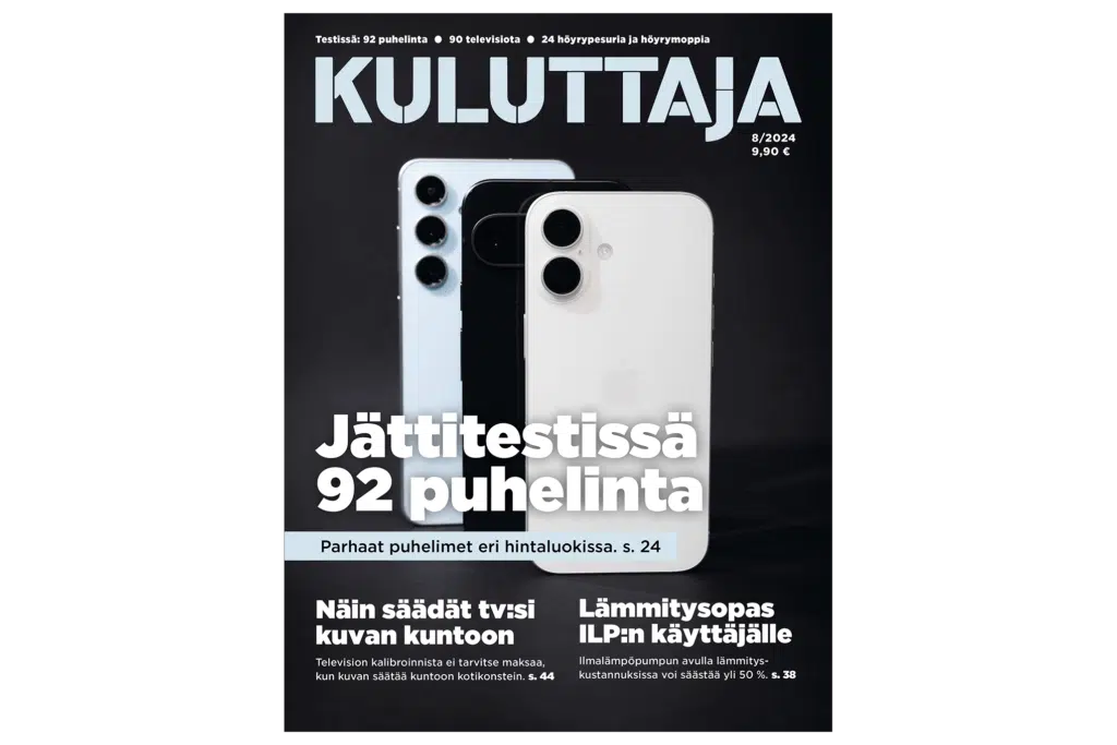 Kuluttaja-lehti 8/2024.